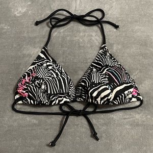 ❌SOLD❌ Billabong Zebra Print Bikini Top!